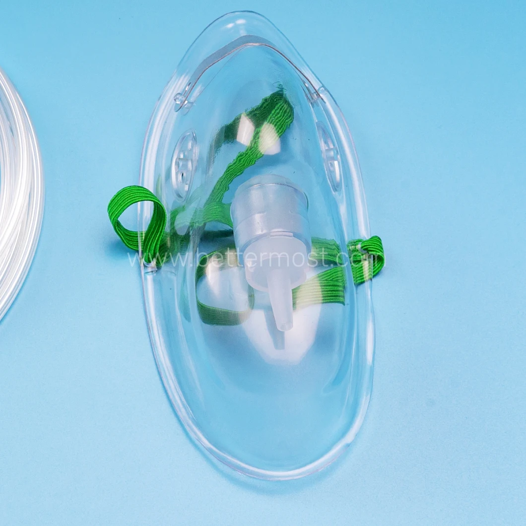 Bm&reg; High Quality Disposable Medical PVC Oxygen Mask with Tube ISO13485 CE FDA