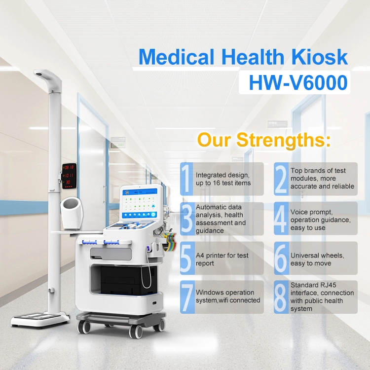 Hospital and Clinic Physical Examination Machine Self Serviced Health Checkup Equipment