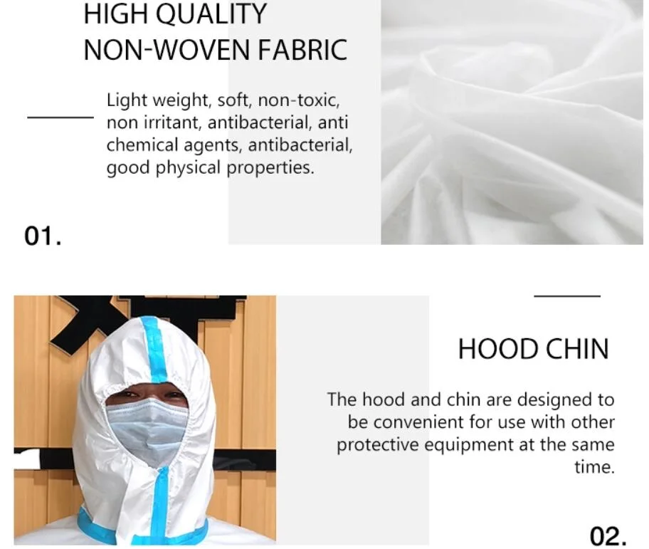 Durable Disposable Personal Protective Clothing Equipment